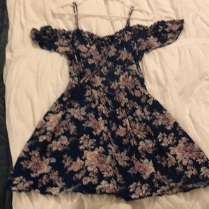 Floral off the shoulder mini